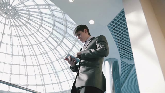 Successful Businessman With Tablet