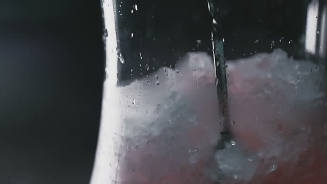 Man Hinders The Ice In The Hookah