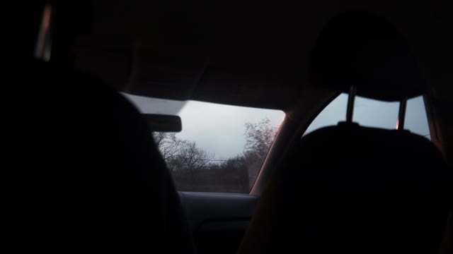 Car Is Driving Around The City