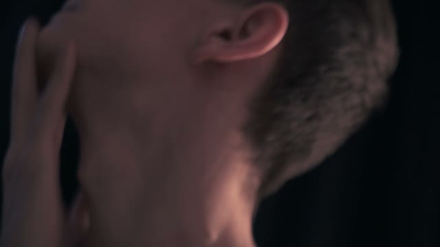 Dancer Moves His Hands Along The Body