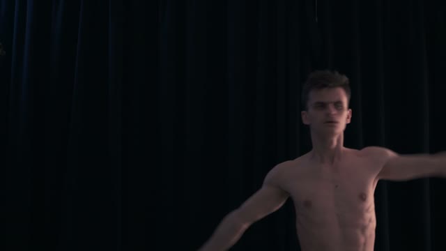 Dancer Moves His Hands In Different Directions
