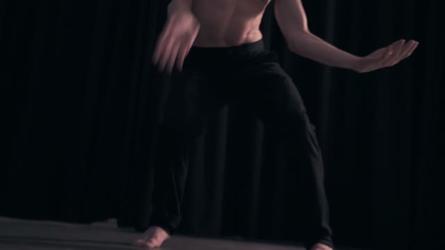 Dancer Jumping On The Floor