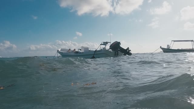 Boat Rocks Waves