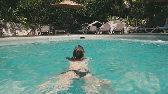 Girl Swimming Pool