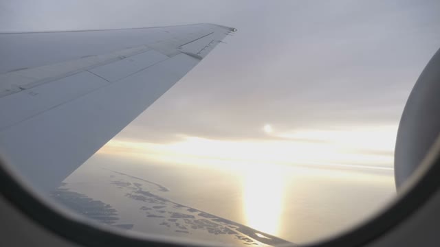 Beautiful View From The Airplane Window