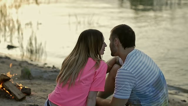 Girl Kisses The Guy On The Cheek