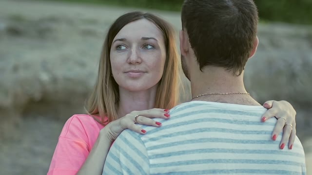 Girl Hugs The Guy