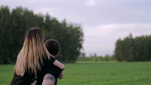 Girl Ride On The Back Of Her Boyfriend