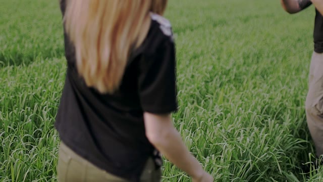 Girl Holds A Kite In Her Hands And Lets Go