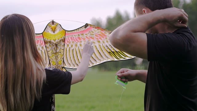 Girl Corrects The A Kite