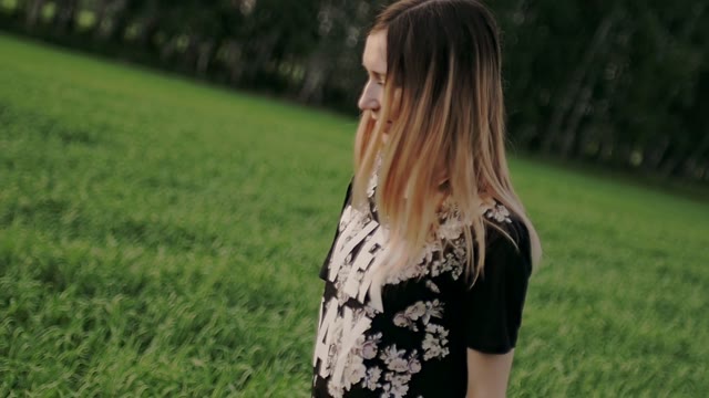 Girl Makes Movements With Her Hands