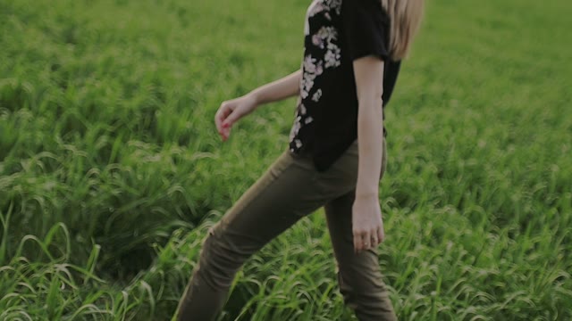 Girl Approaches The Guy And Takes His Hands