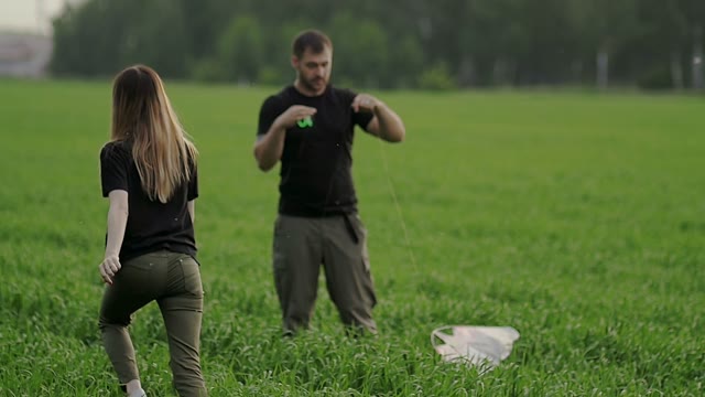 Girl Runs To The Guy