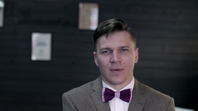 Man Looking At The Camera And Smile