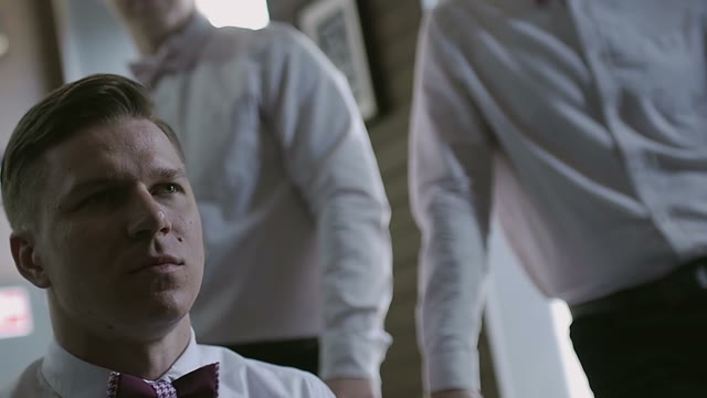 Men In White Shirts Waiting