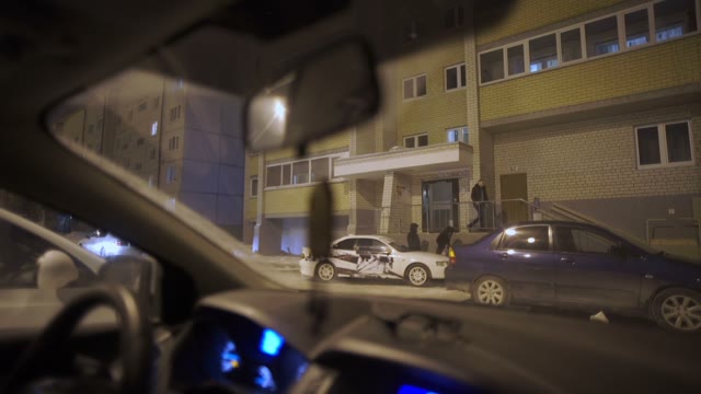 Guy Runs Out Of The Entrance And Gets Into The Car