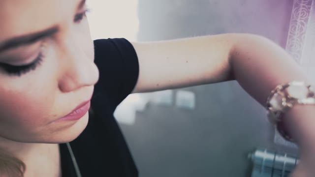 Concentrated Face Of A Hairdresser