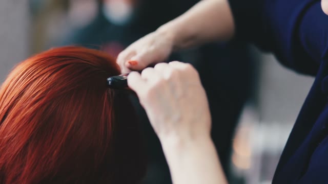 Hairdresser Does The Styling