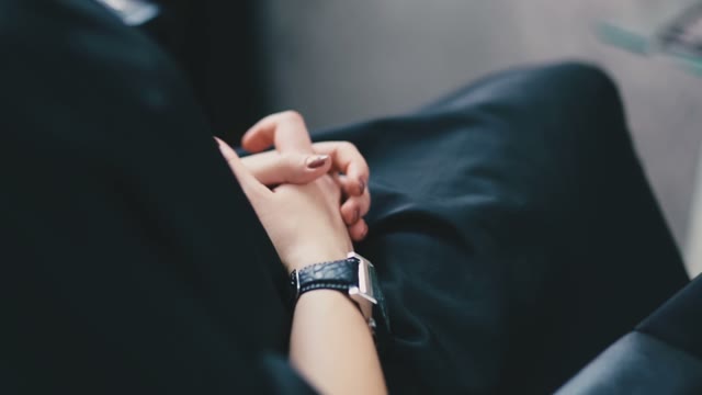 Girl Crosses Her Arms And Waits