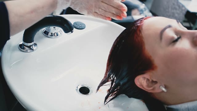 Girls Head Is Smeared With A Special Substance
