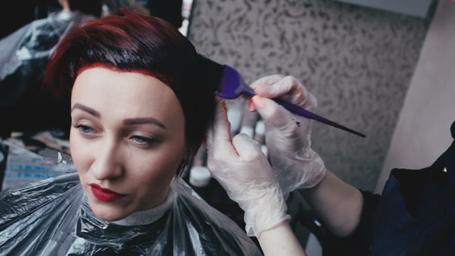 Girl Dyed Client Hair