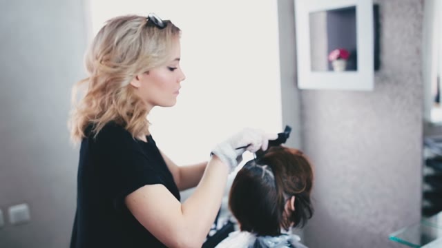 Colorist Paints His Hair