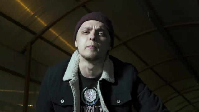 Guy Expressively Reads Rap And