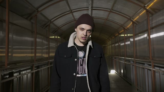 Rapper Looks Camera