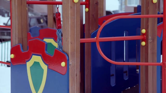 Children's Slide On The Playground