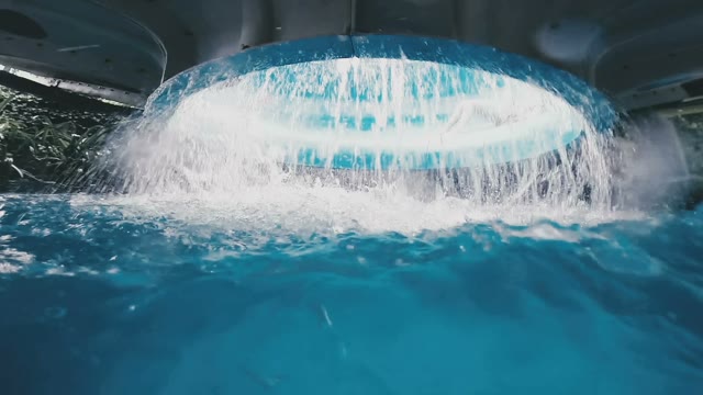 Guy Rolls Down And Falls Under The Water